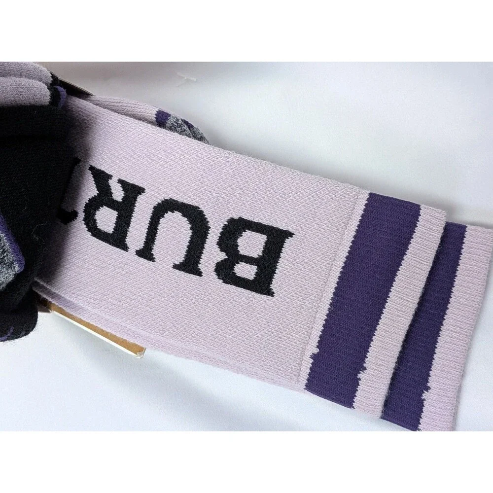 Burton 2 Pack Weekend Midweight Snowboard Ski Socks Elderberry Womens S/M 4-6.5